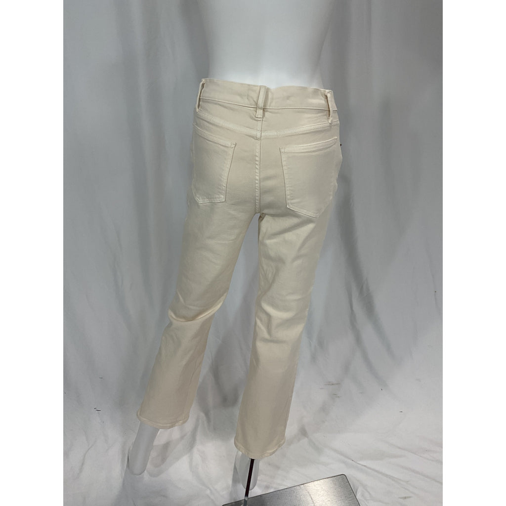 Hatch 'The Straight' Tan Leg Maternity Denim Jean Size 27