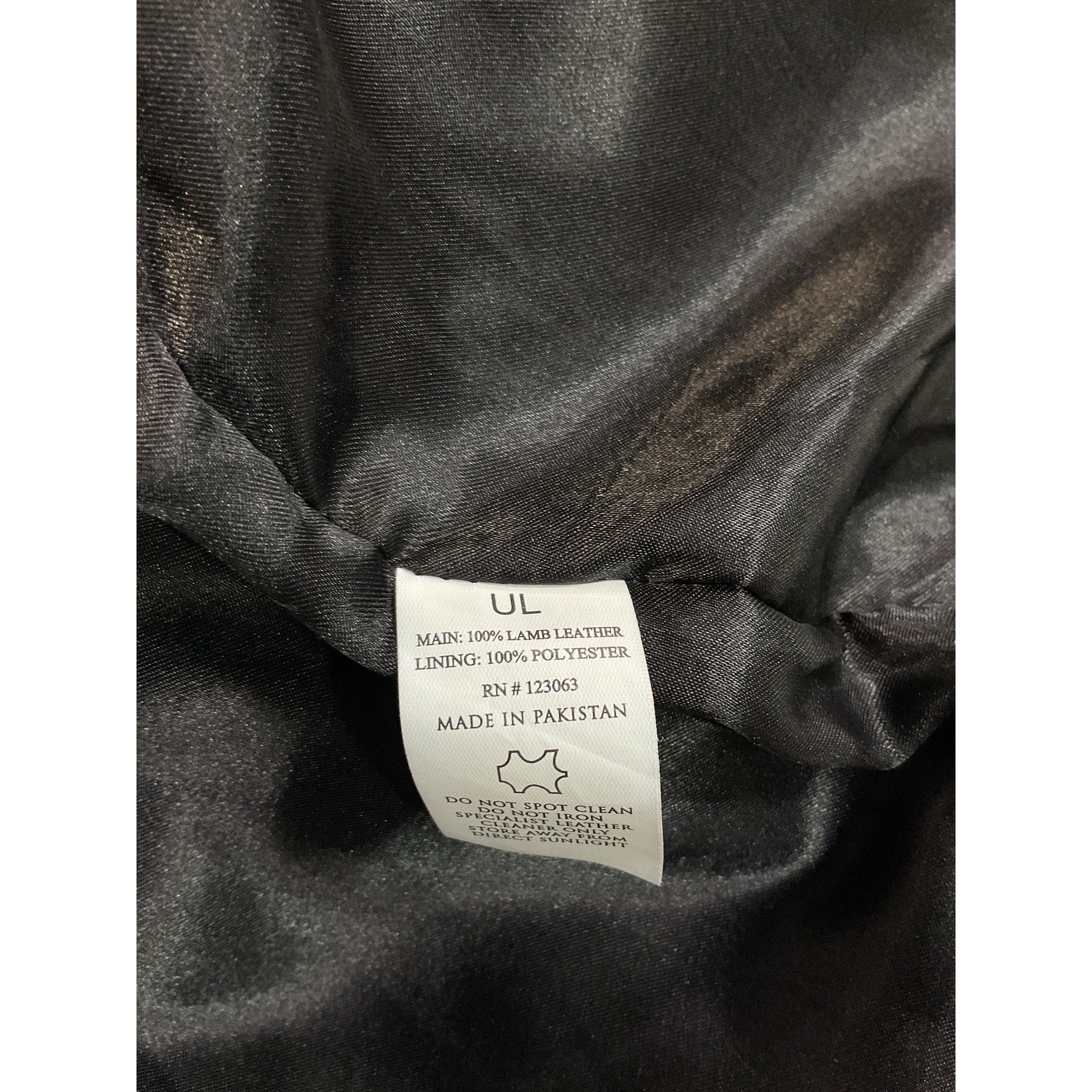 Understated Leather 'Motive' Black Jacket Size XS