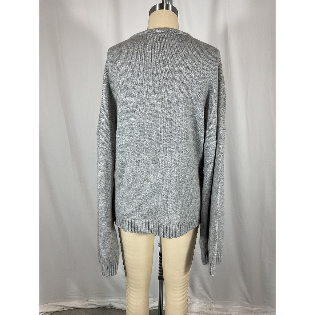Helsa 'Sanna' Grey Drop Shoulder Cardigan Size XL
