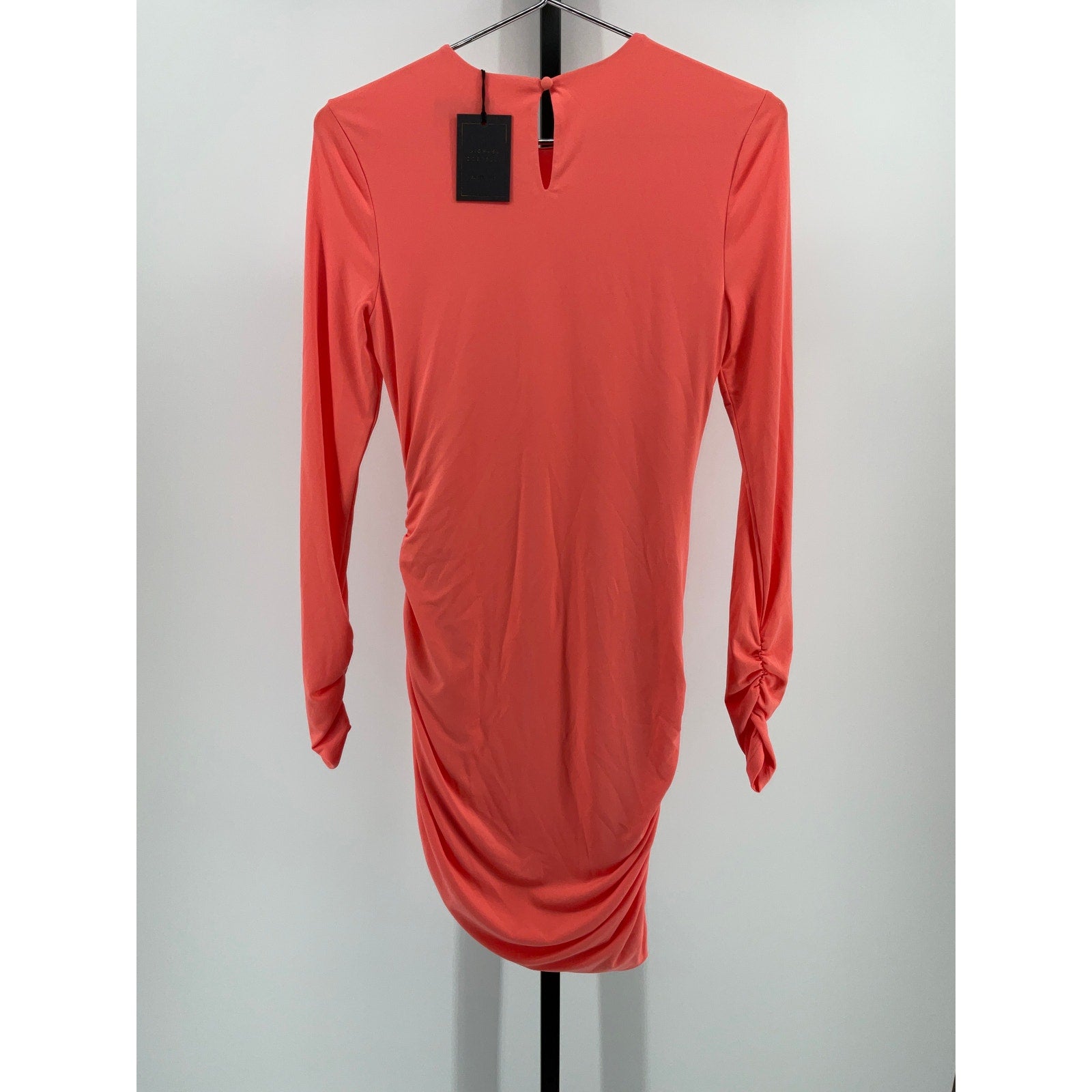 Michael Costello 'Molly' Orange Poly Mini Dress Size S - NWT