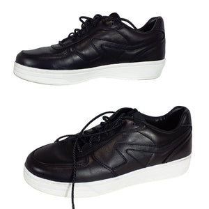 Rag And Bone Classic Black Retro Court Sneakers Size 8