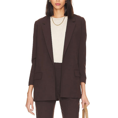Allsaints Tailored Warm Cacao Brown Aleida Blazer Size 4