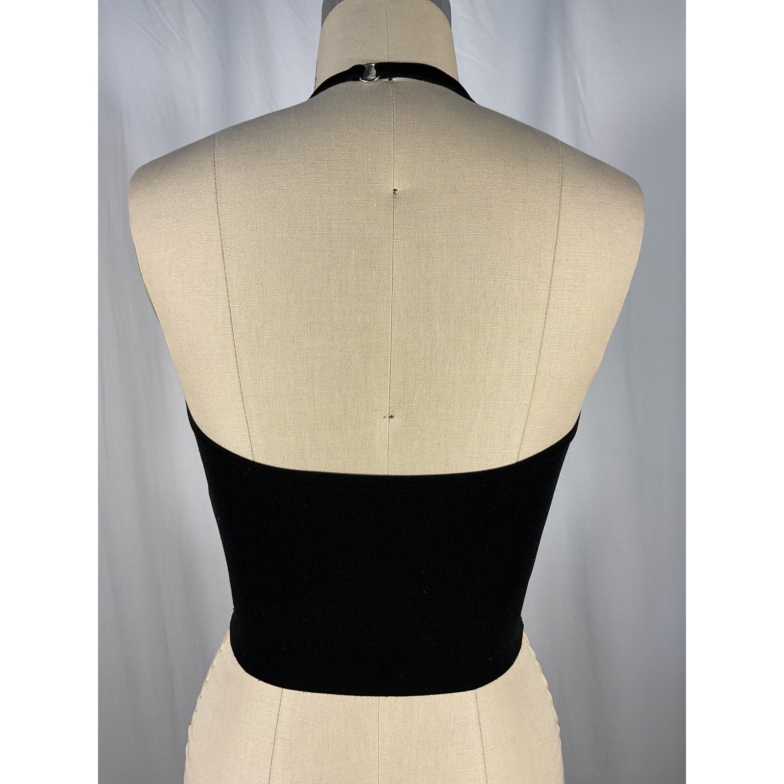 A.L.C. 'Nova' Black Halterneck Top Size XS