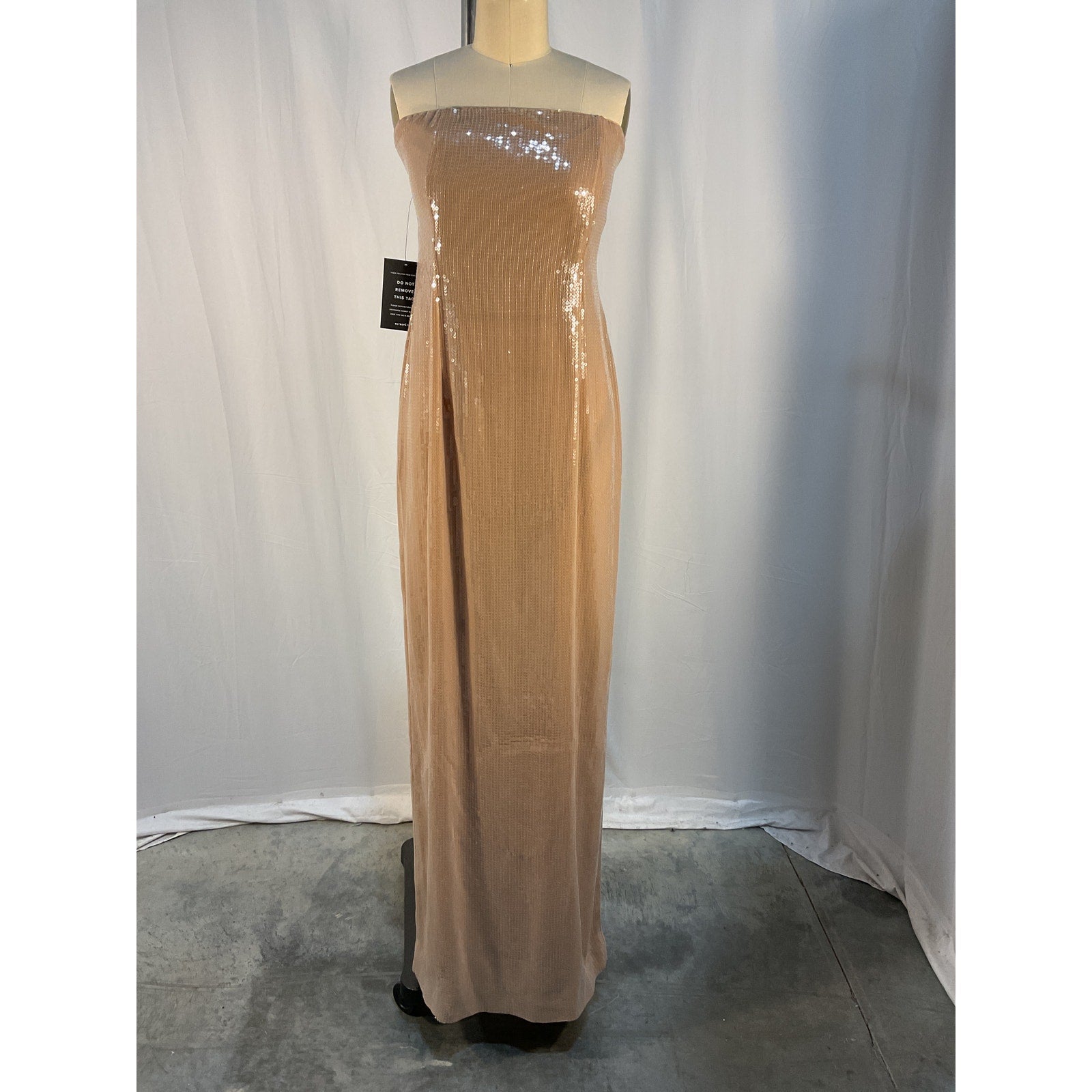 Retrofete 'Ember' Tan Sequin Embellished Dress Size M - NWT