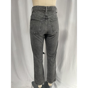 Agolde '90's' Black Mid Rise Loose Denim Jean Size 23