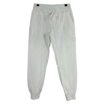 James Perse Relaxed White Mixed Media Jogger Pants Size 2