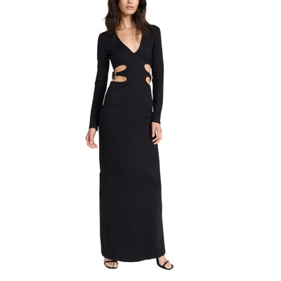 Staud Cutout Black Chantal Dress Size M