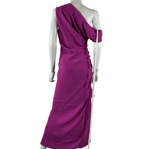 Elliatt Asymmetric Magenta Gwenyth Gown Size S