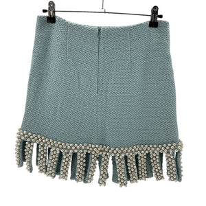 Alexis Embellished Light Blue Mayra Skirt Size S