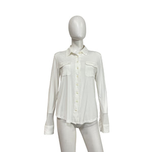 Rag & Bone 'Luca' White Modal Button-Front Shirt Size M