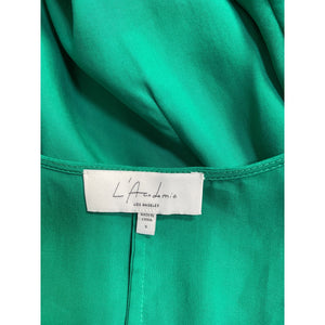 L'Academie 'The Lorriana' Green Tencel Mini Dress Size S