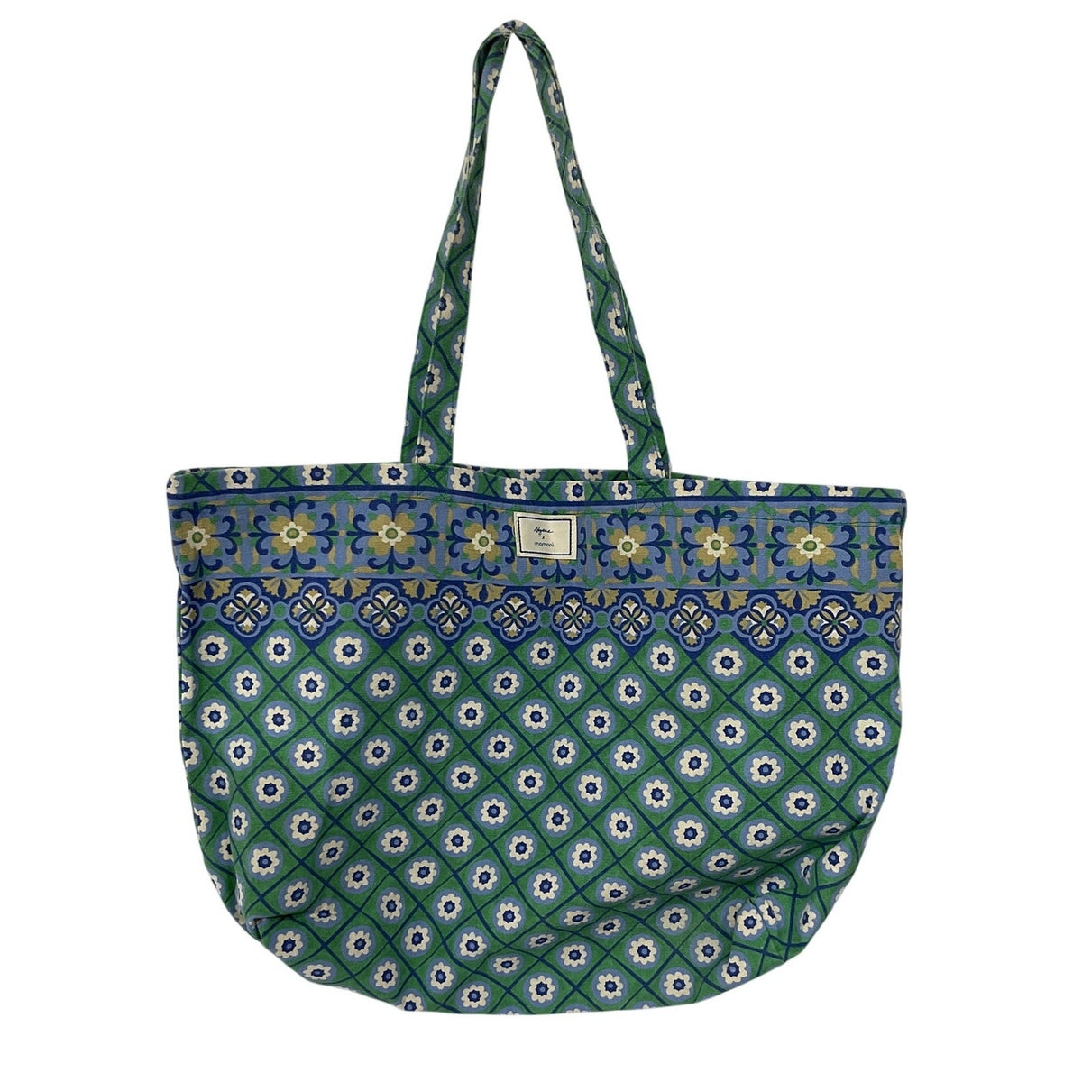 Sézane Patterned Multicolor Momoni Tote Bag