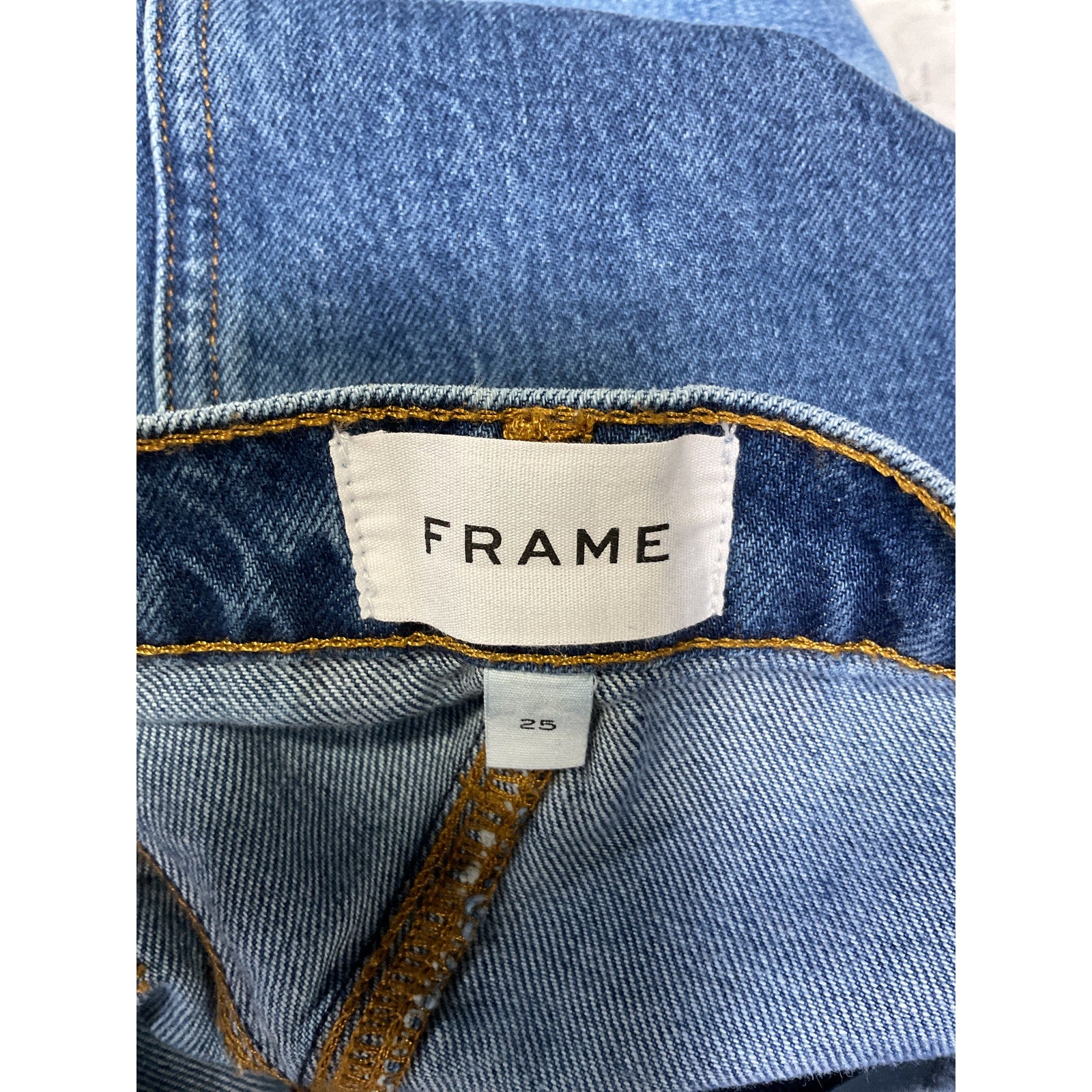 Frame Cotton 'The Midaxi' Blue Cotton Skirt Size 25