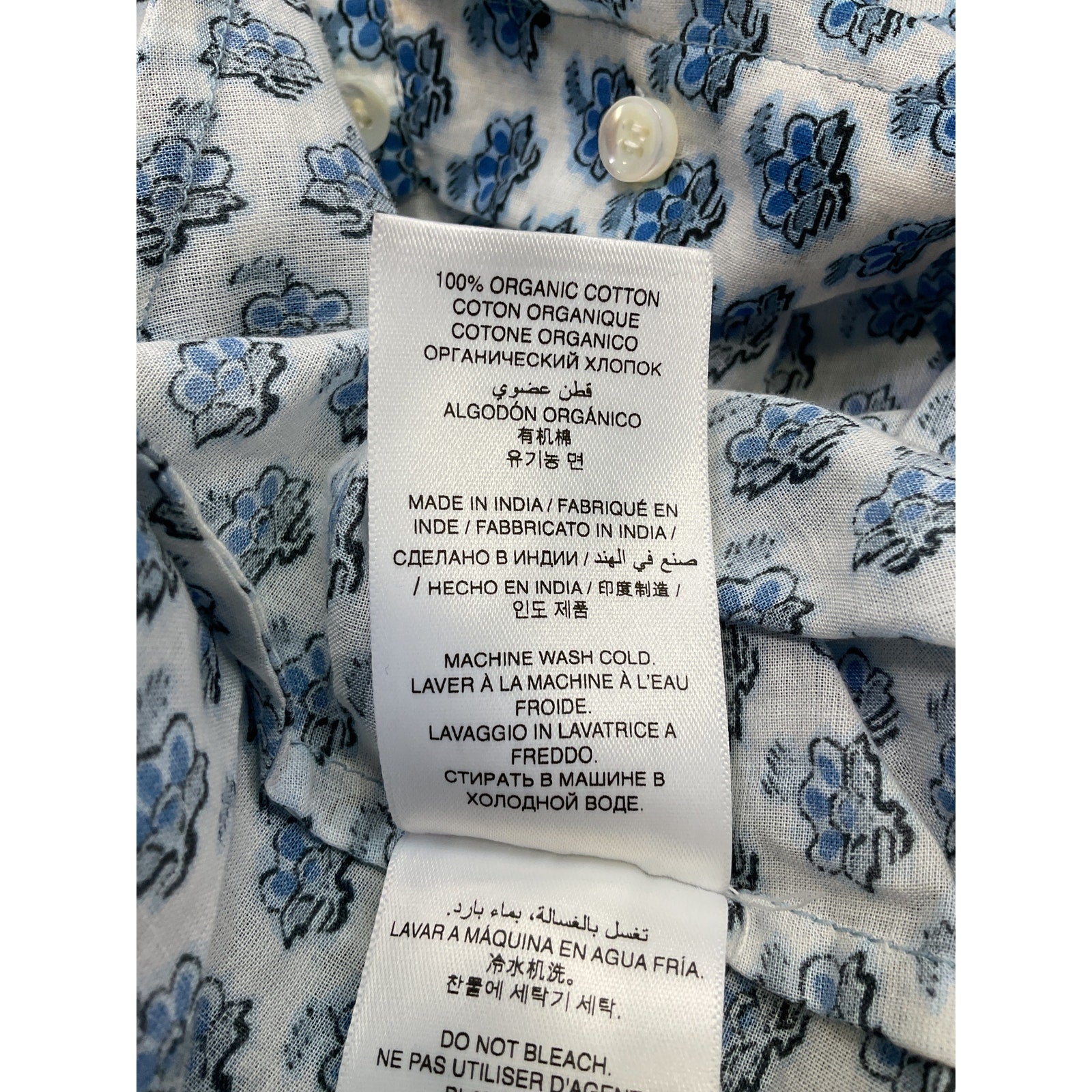 D�en 'June' Blue Top Size XS