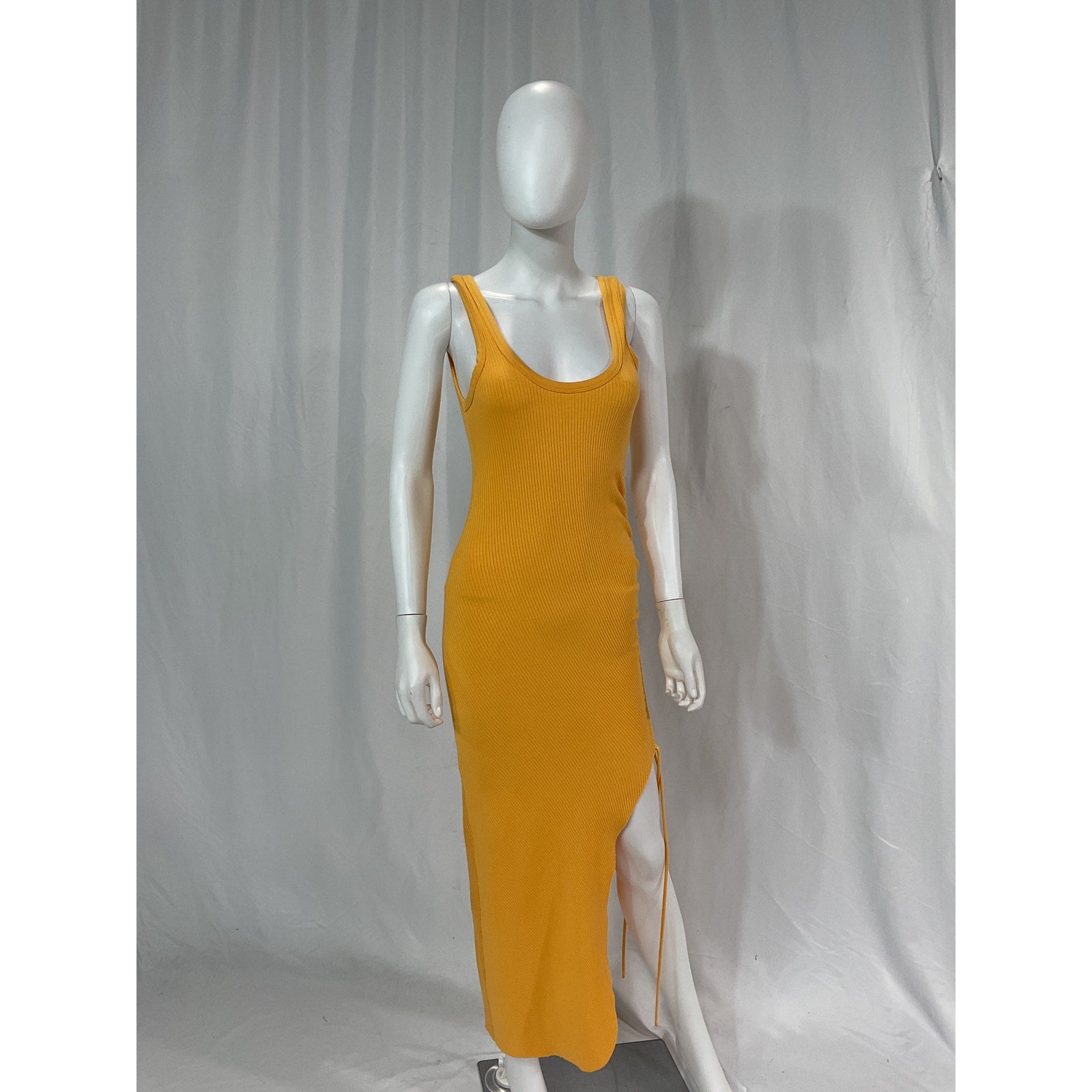 The Range 'Cinched' Orange Midi Dress Size M