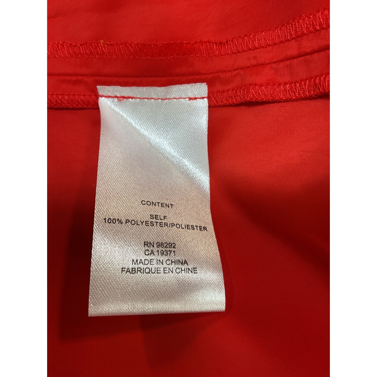 Tibi 'Italian' Red Polyester Sporty Nylon Tie Skirt Size 00 - NWT