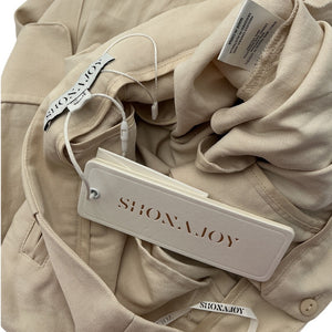 Shona Joy Relaxed Beige Sara Pants Size 6