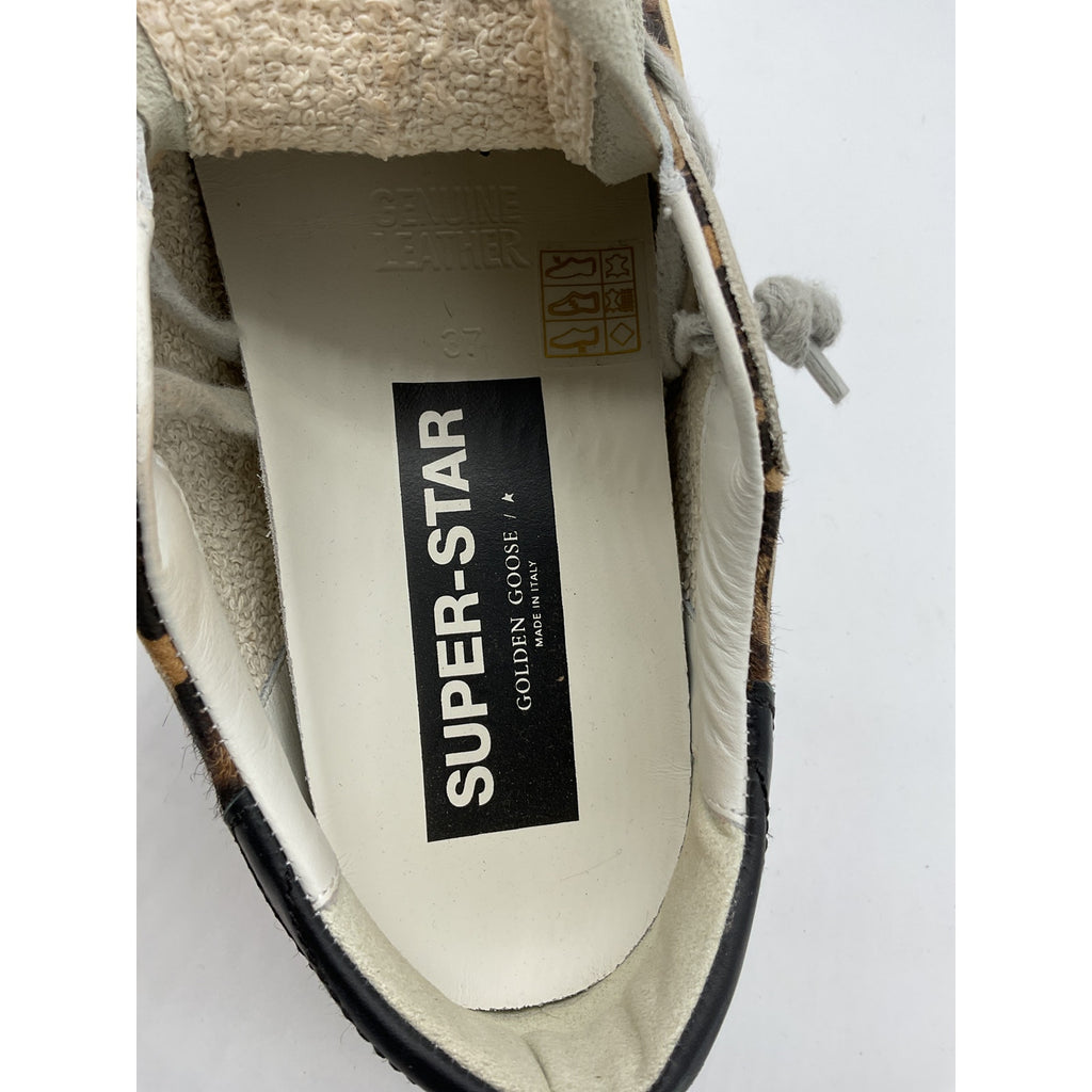 Golden Goose Brown Leather Superstar Sneaker Size 7