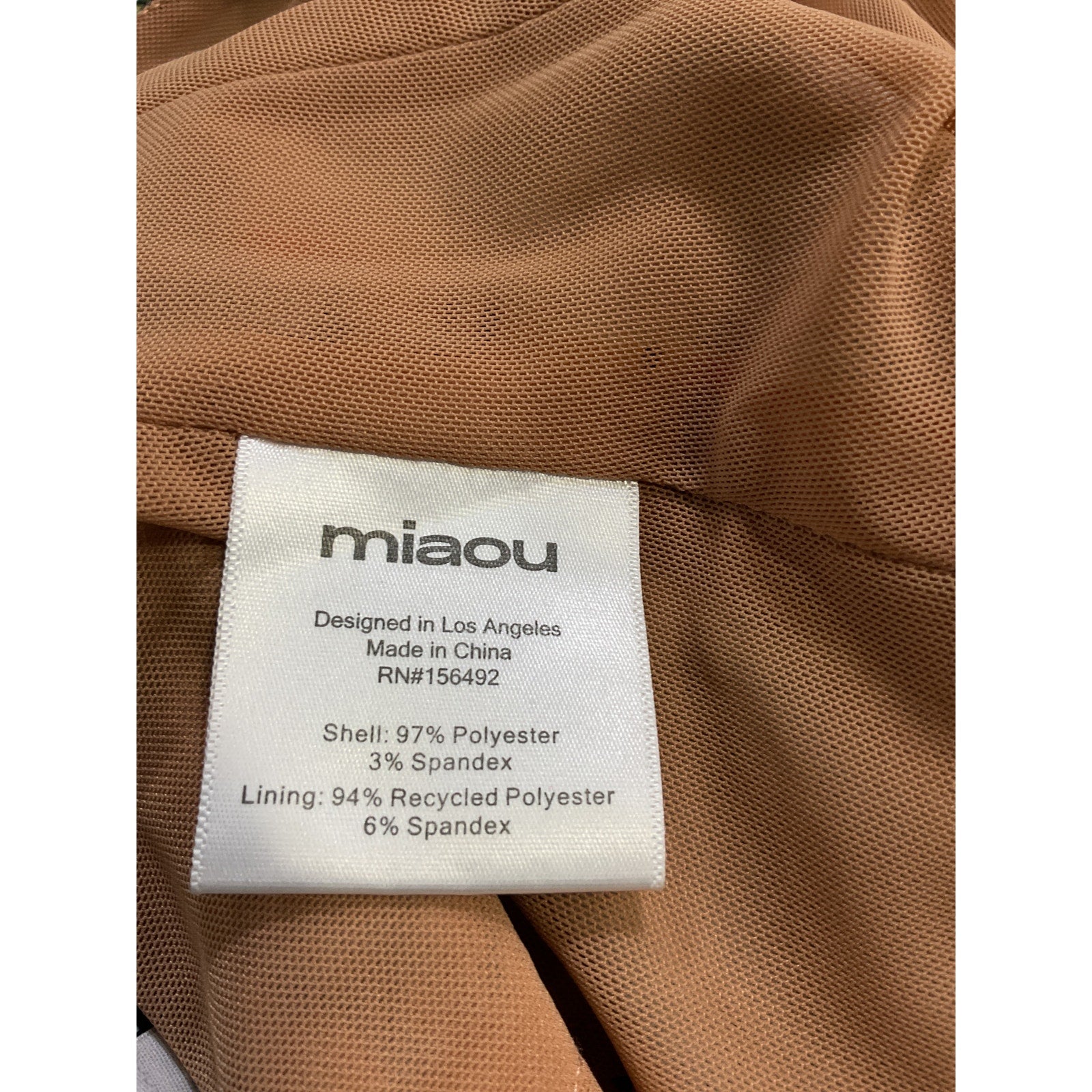 Miaou V Corset Lace Up Blue Crepe Top Size S