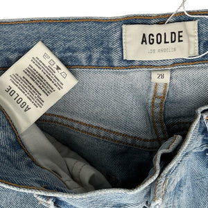 Agolde Classic Blue Lana Straight Denim Jeans Size 28
