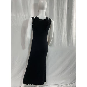 Favorite Daughter 'The Gemini' Black Cotton Cashmere Blend Sleeveless Dress Size L