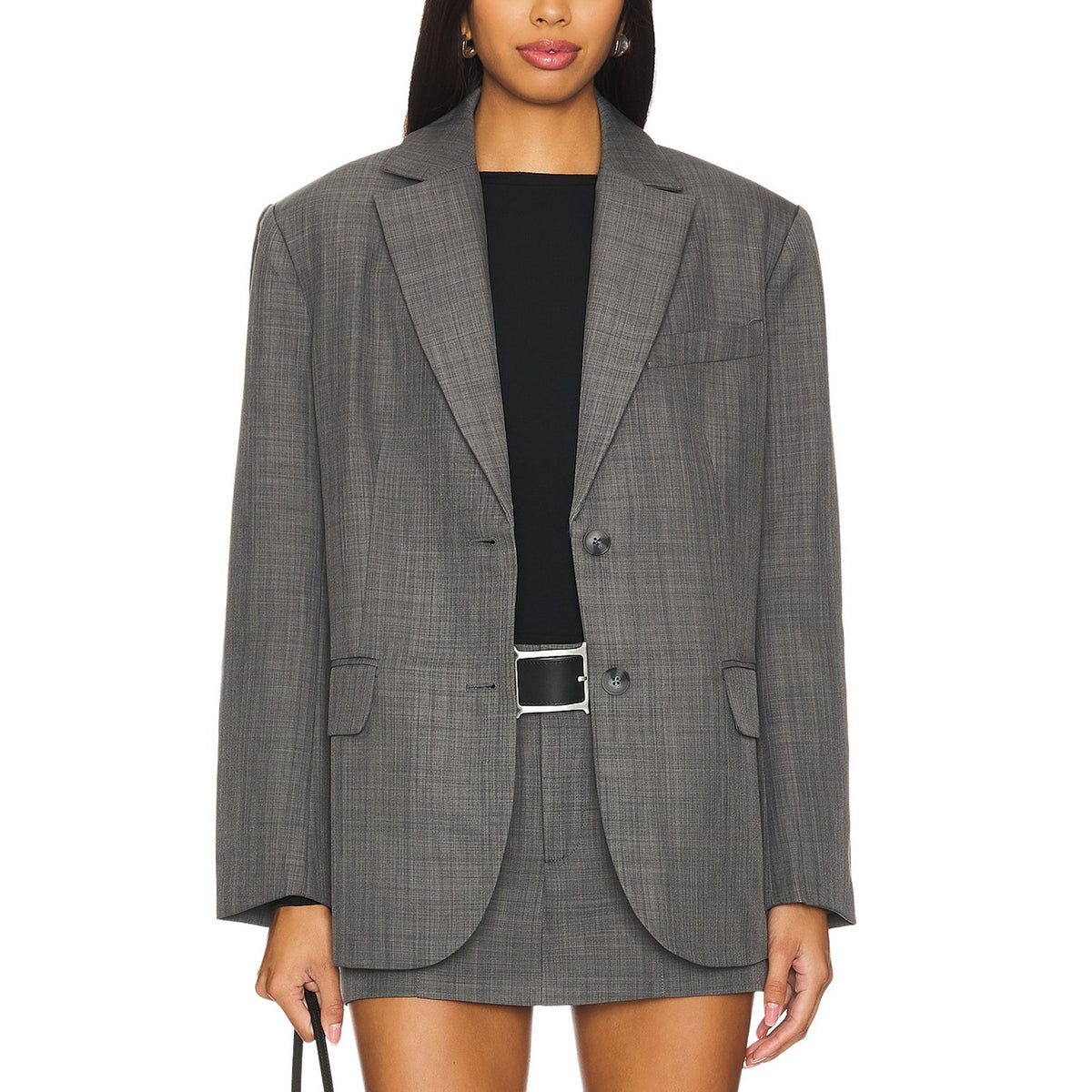 Astr The Label 'Isadora' Grey Blazer Size M