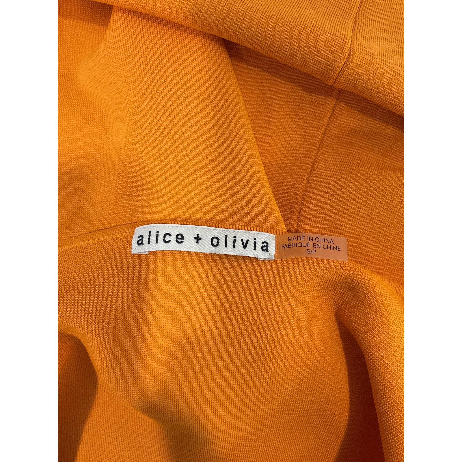 Alice + Olivia 'Alina' Brown Rib-Knit Square Neck Sleeveless Midi-Dress Size S
