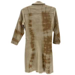 Retrofête Ruched Tan Willa Dress Size M