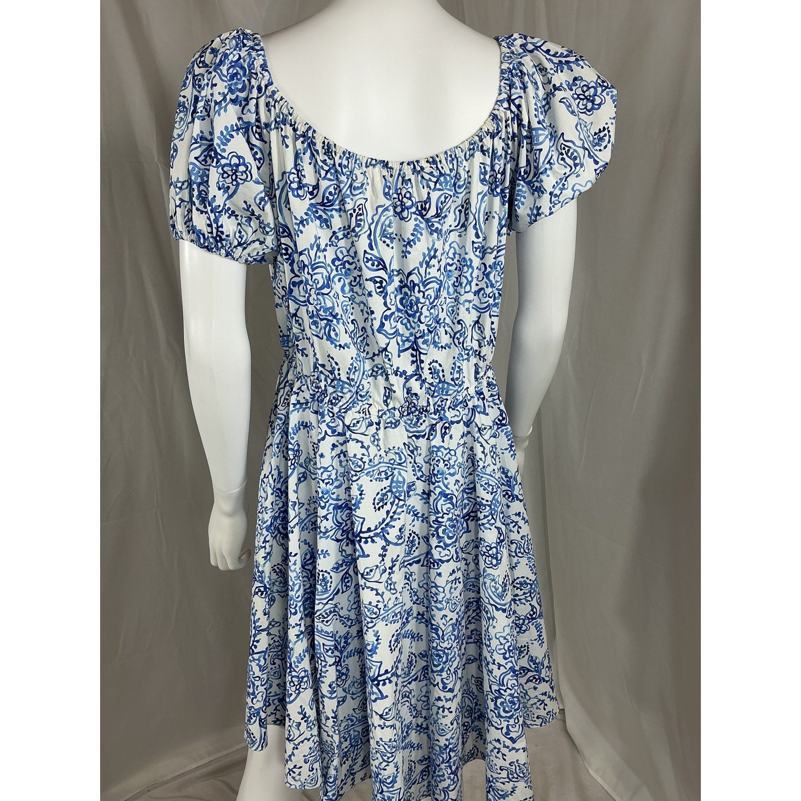 Caroline Constas 'Bardot' Blue Mini Dress Size L