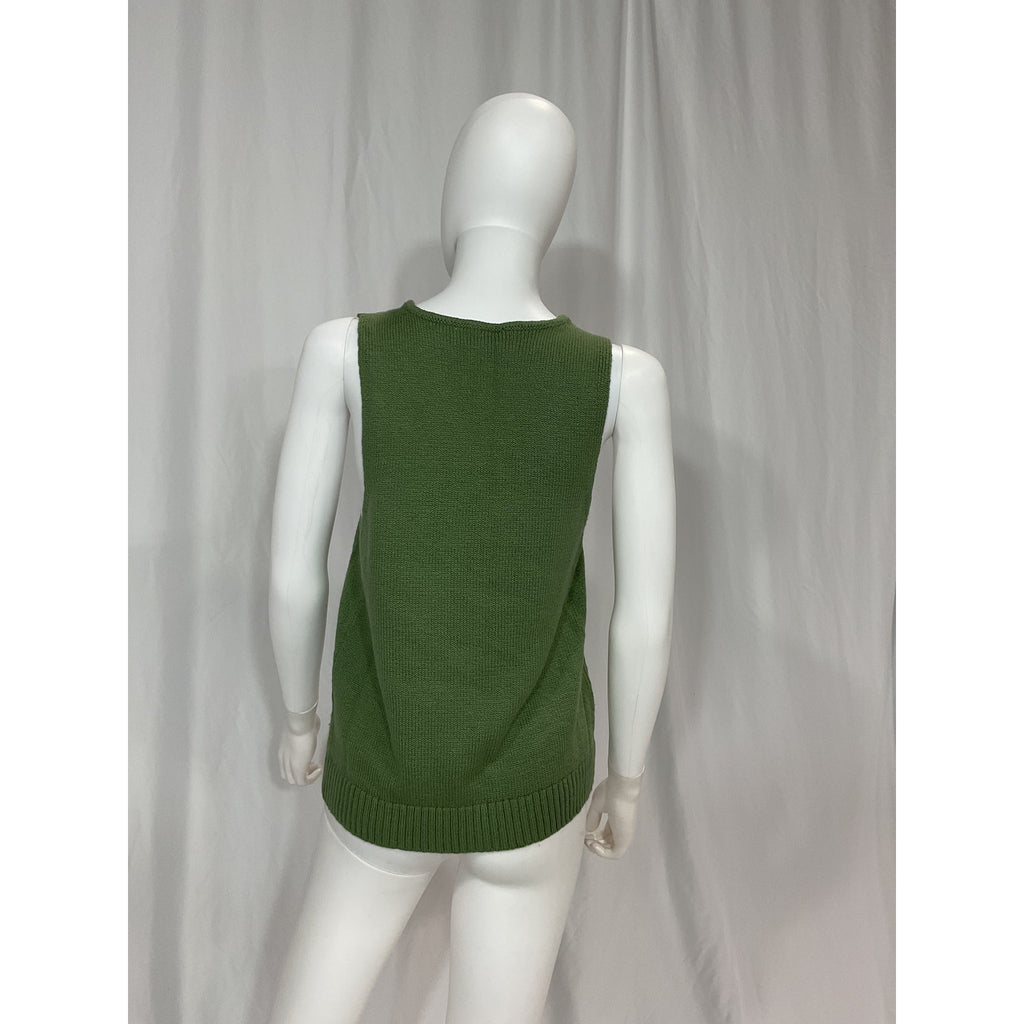 L'Academie 'Kilah' Green Knit Vest Size M