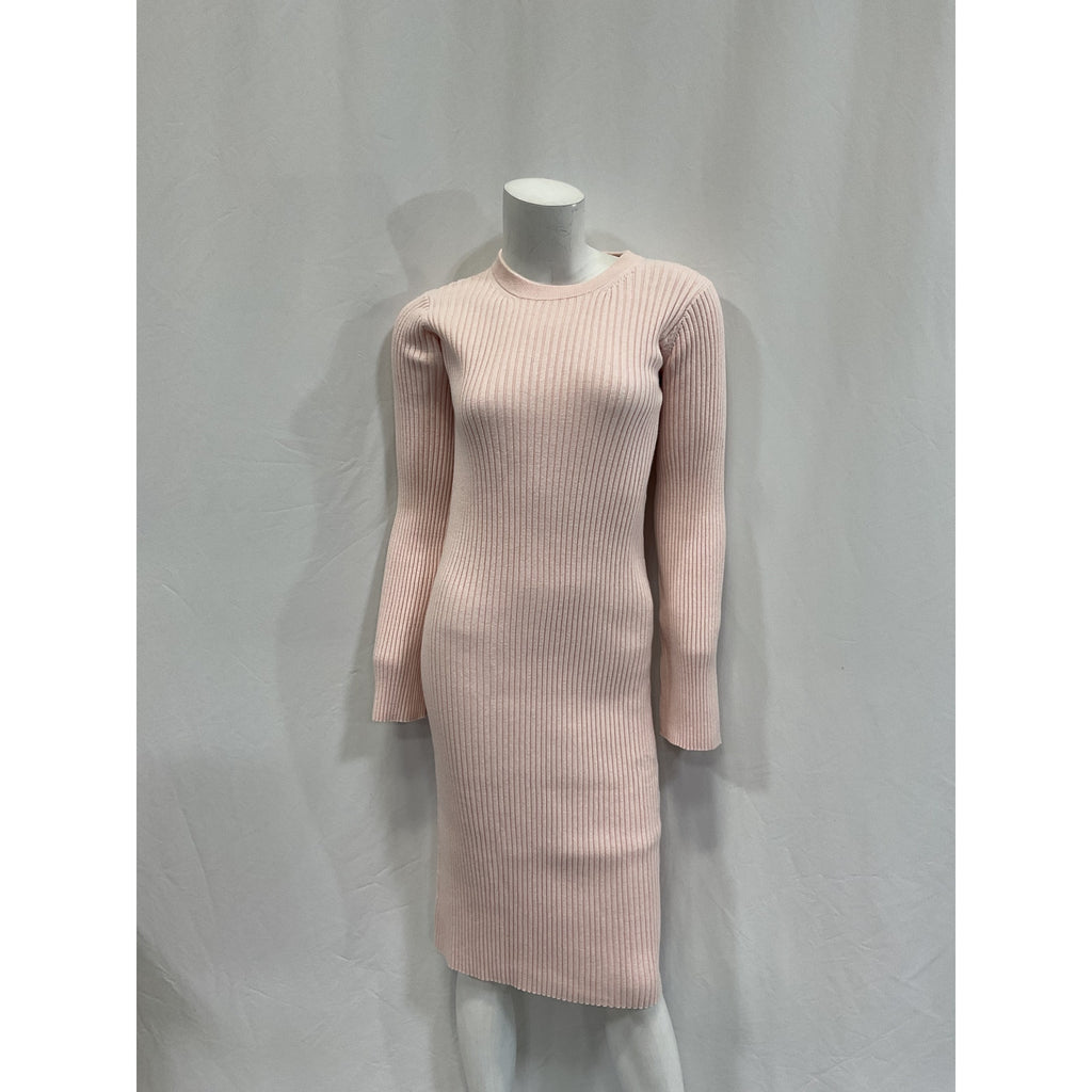 Hatch 'The Lydia' Beige Cotton Sweater Dress Size 0