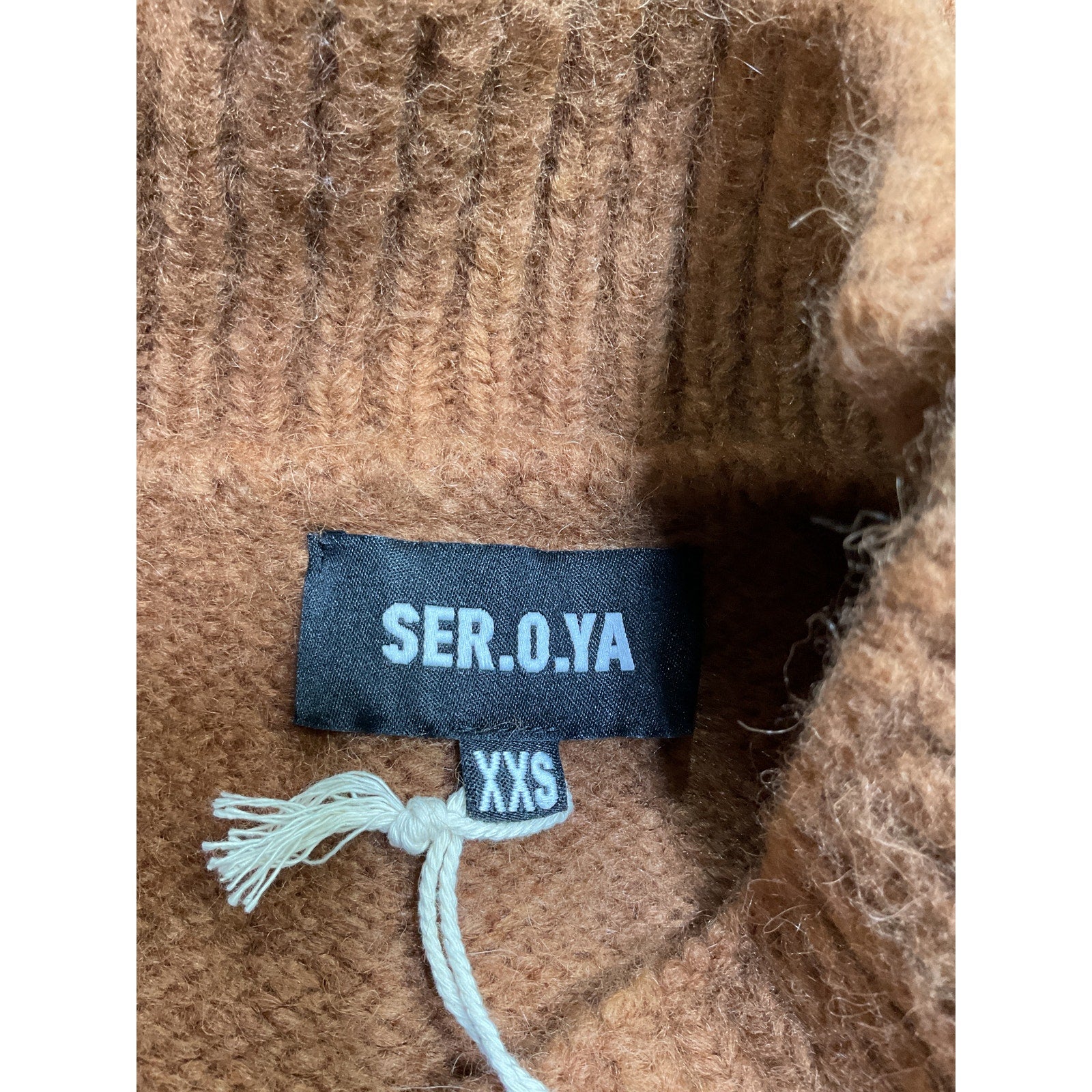 Retrofete 'Almada' Brown Nylon Sweater Dress Size XXS - NWT