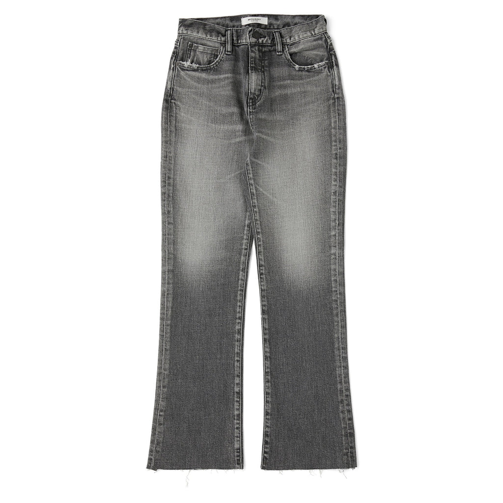 Moussy 'Seneca' Black Ankle Flare Denim Jeans Size 26