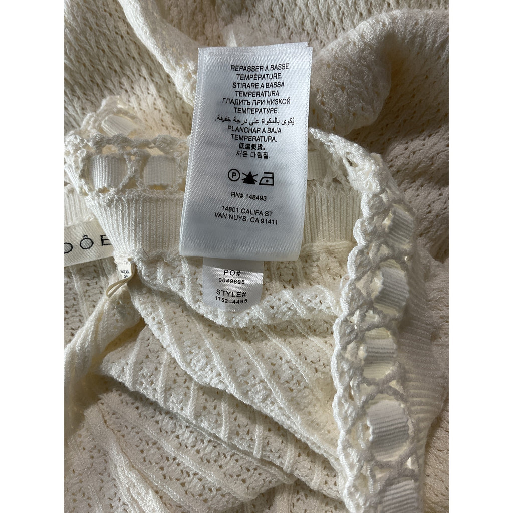 D�en 'Evonne' Ivory Viscose Pant Size M