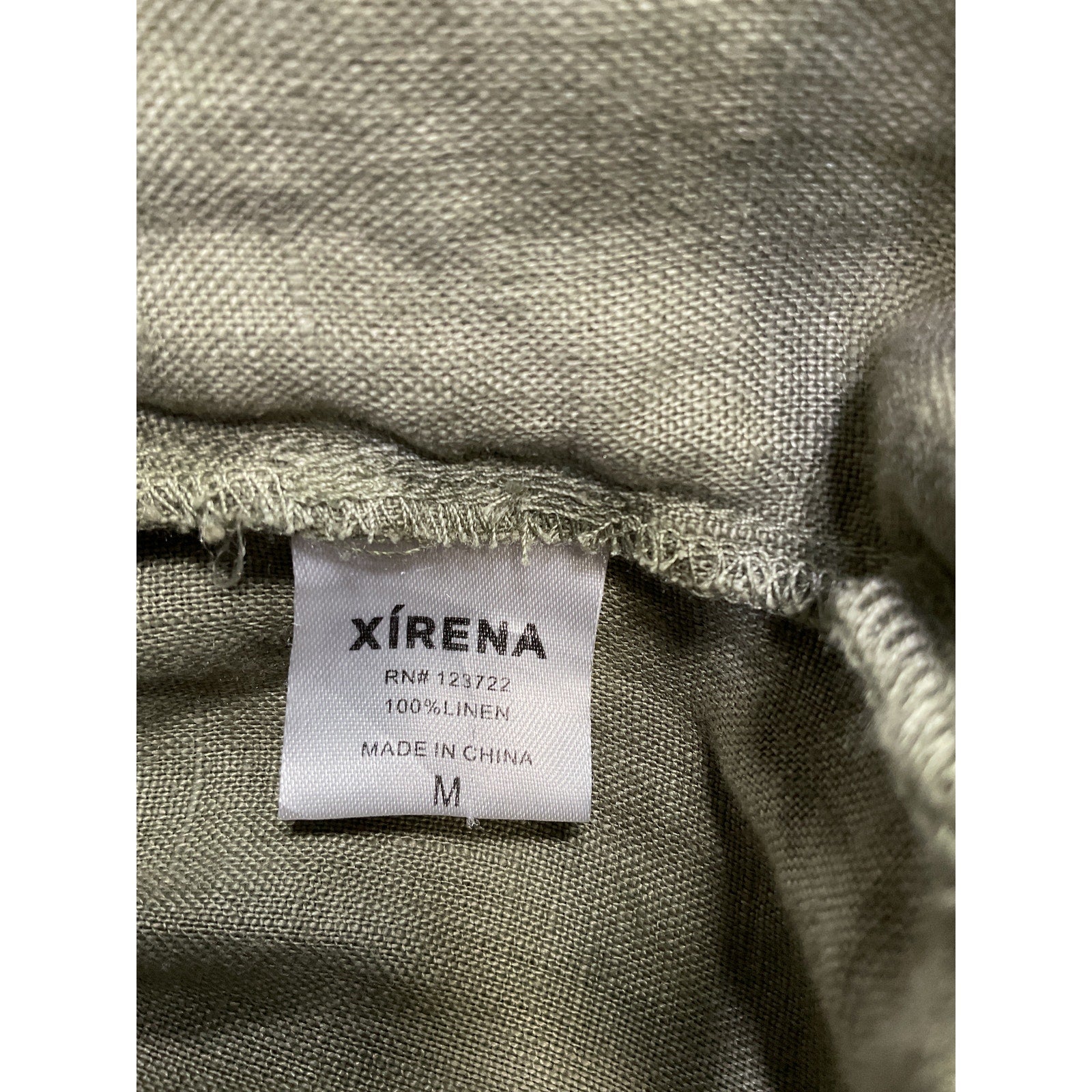 Xirena 'Atticus' Green Linen Pants Size M