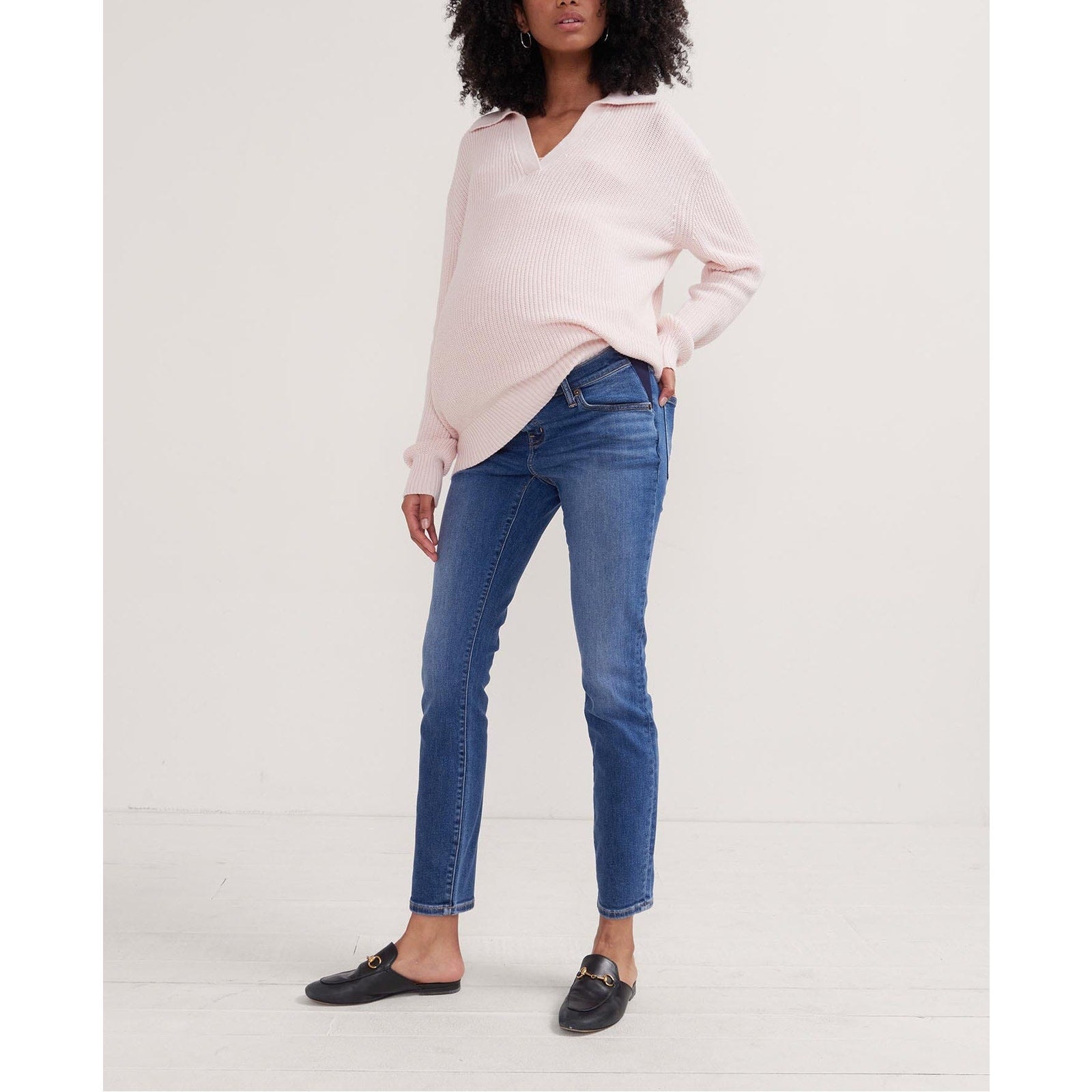 Hatch 'The Slim' Blue Maternity Denim Jean Size 26