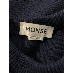 Monse Bold Midnight Ric Rac Sleeve Sweater Size S