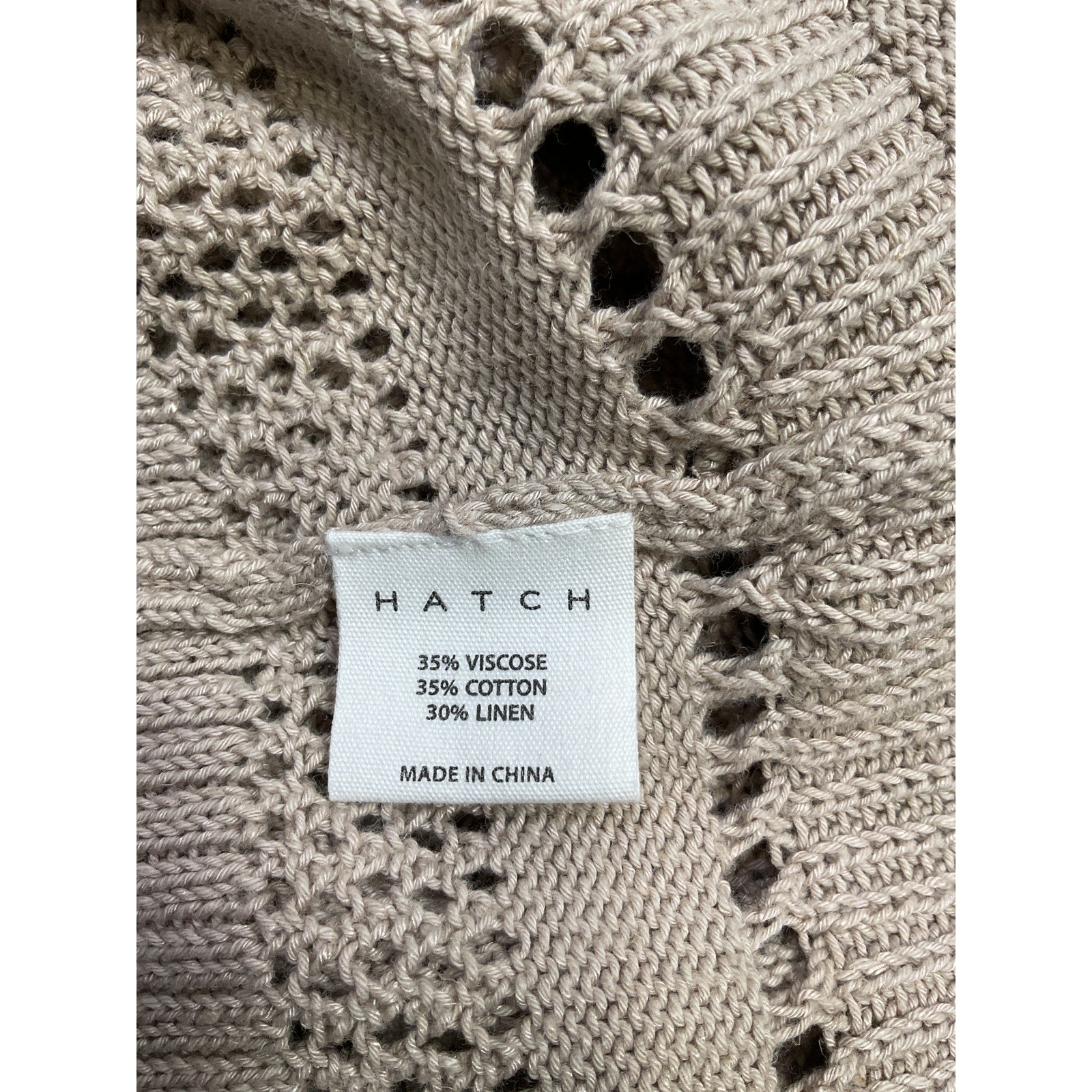 Hatch The 'Dion' Beige Viscose Sweater Dress Size 1