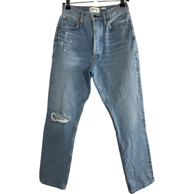 Agolde High Rise Blue Riley Denim Jeans Size 24