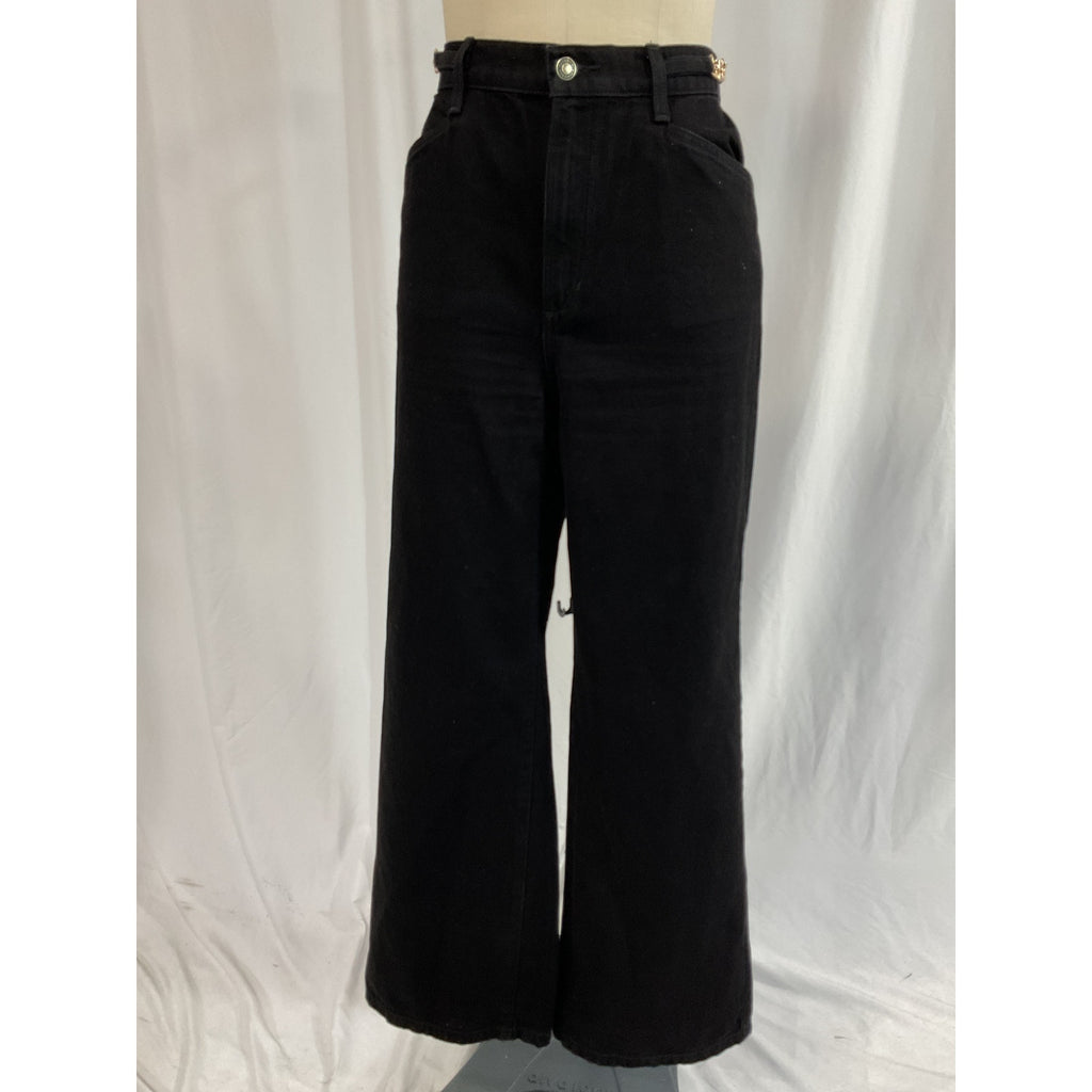 Favorite Daughter 'The Fancy' Black Mischa Wide Leg Denim Jeans Size 29 - NWT