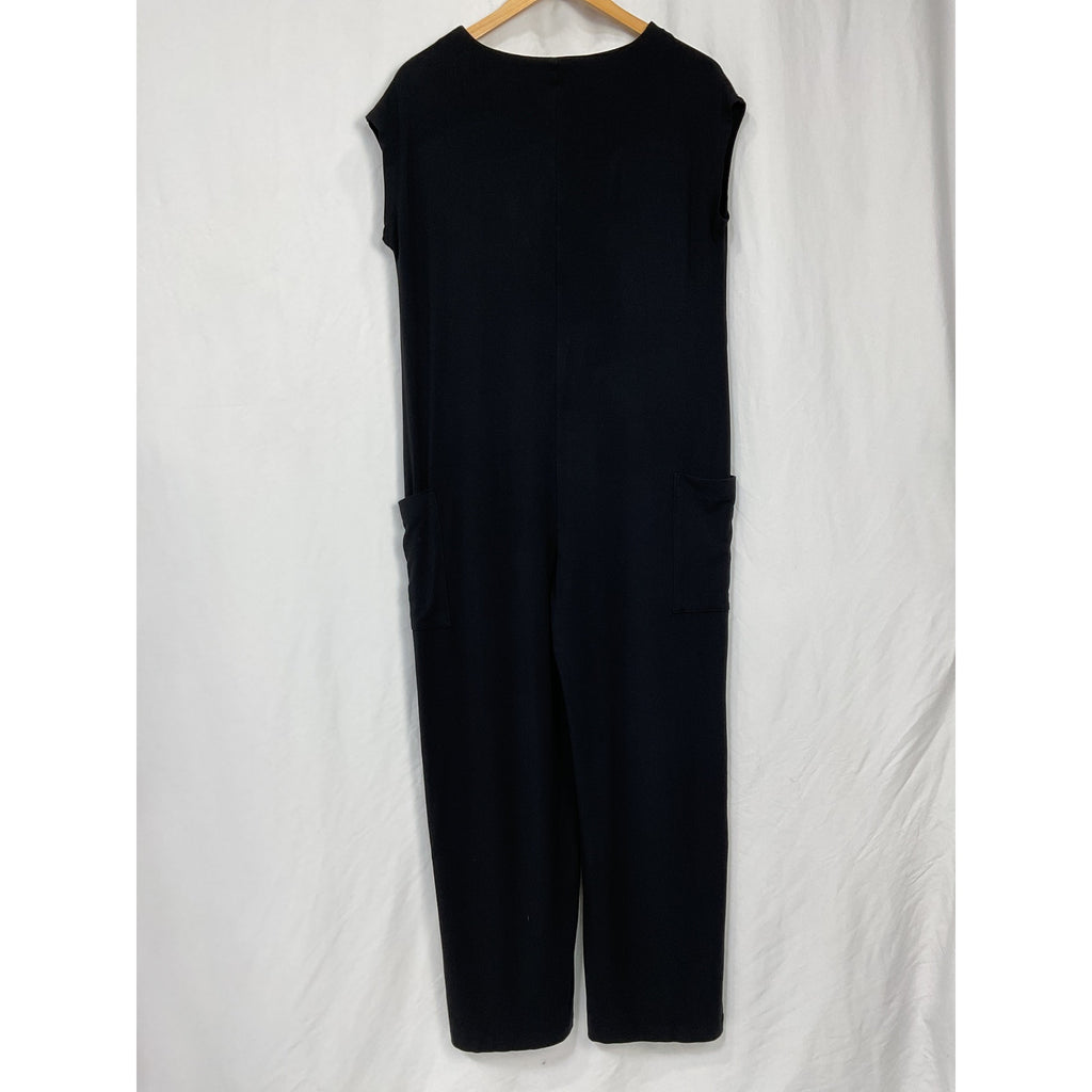 Hatch 'The Charlotte' Black Rayon Jumpsuit Size 1