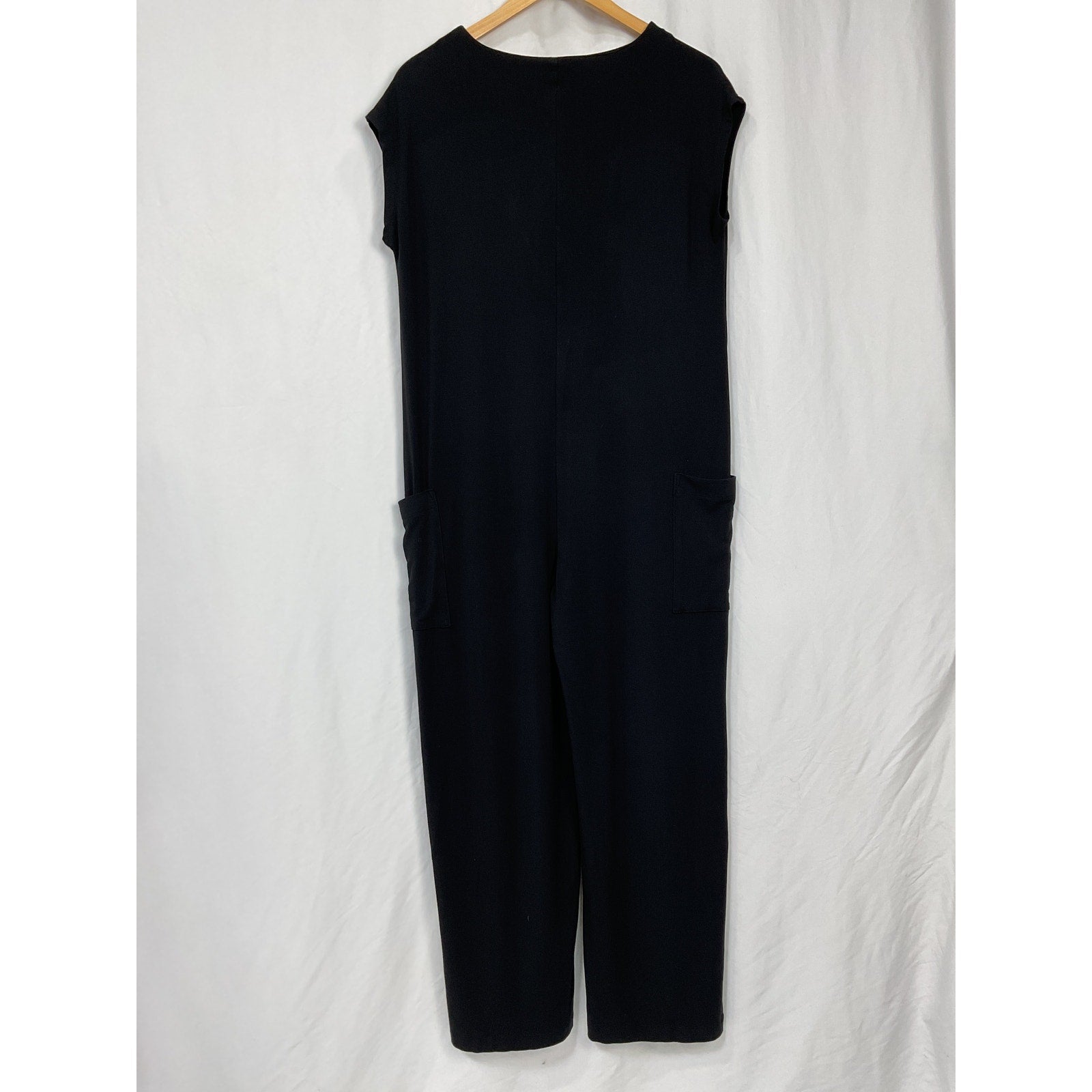 Hatch 'The Charlotte' Black Rayon Jumpsuit Size 1