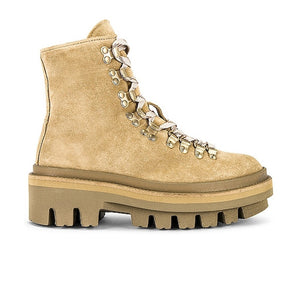 Allsaints Shearling Sand Brown Wanda Boots Size 38 EU / US 8