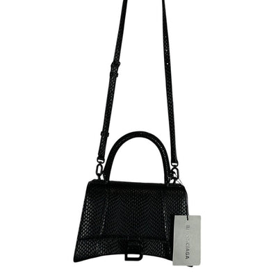 Balenciaga Textured Black Hourglass Bag