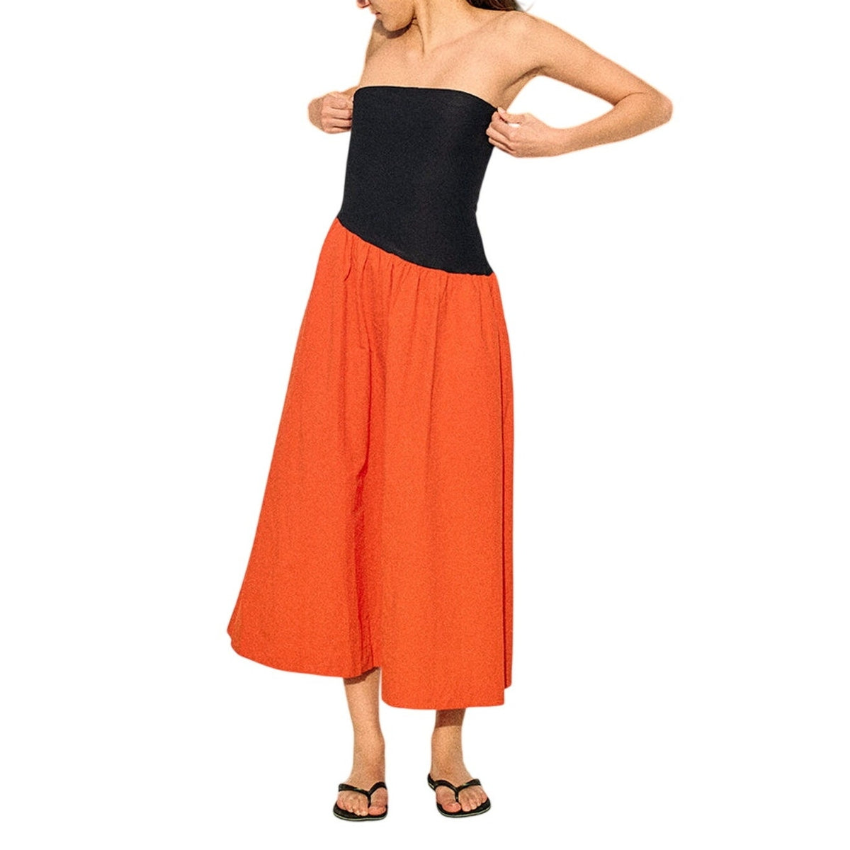 Ciao Lucia Chic Black Orange Tadeo Dress Size S