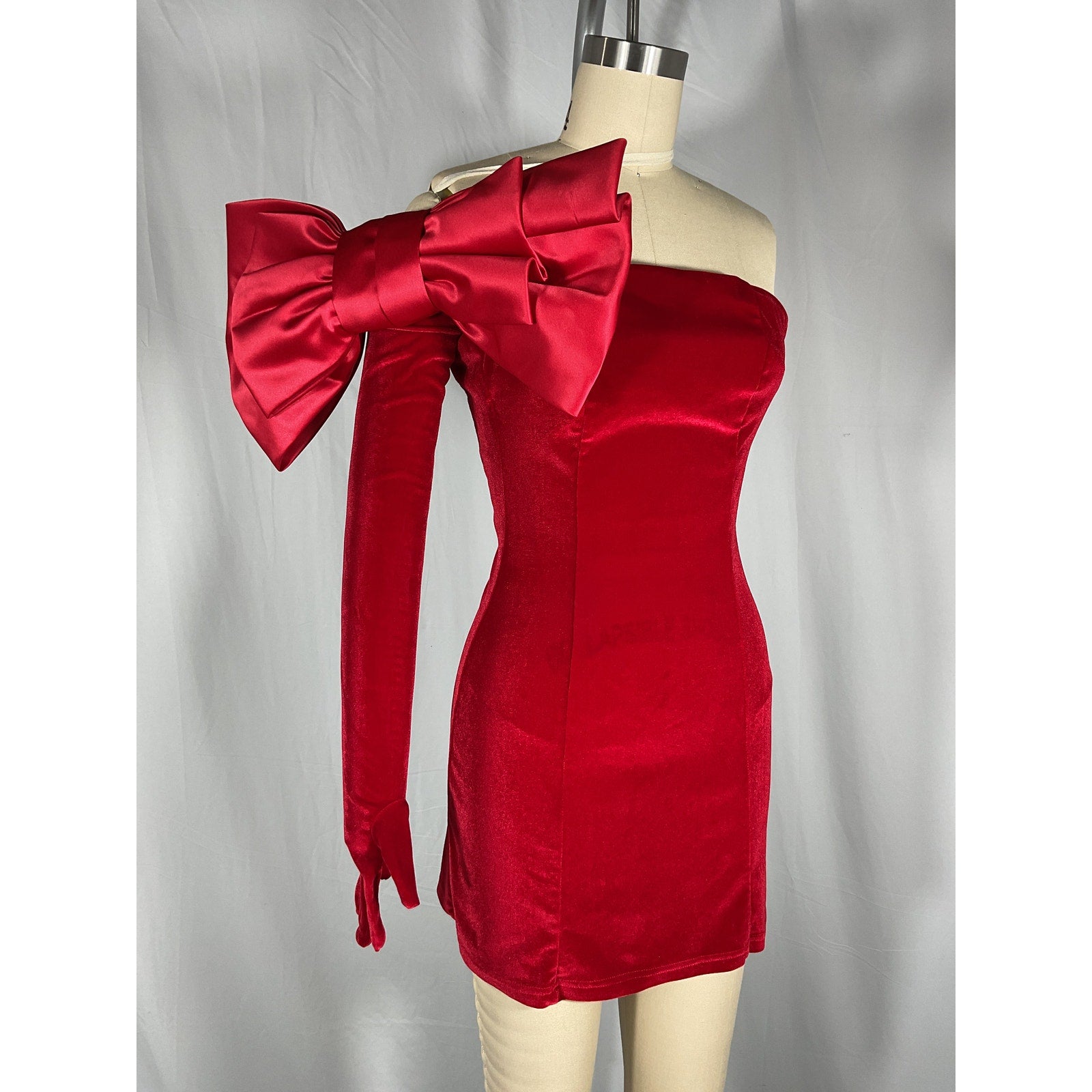 Miscreants Red Velvet Cupid Dress Size 6