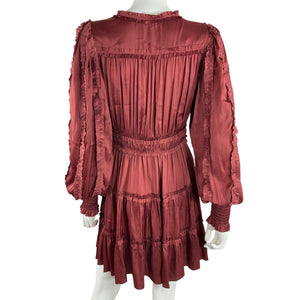 Ulla Johnson Ruffled Desert Rose Amara Dress Size 4