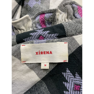 Xirena 'Jensen' White Long Sleeve Drop Shoulders Shirt Size M