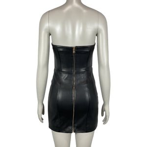 Lamarque Sleek Black Strapless Bodycon Mini Dress Size S