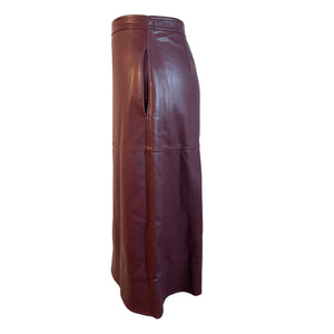 Simkhai Wrap Dark Red Bia Midi Skirt Size 2
